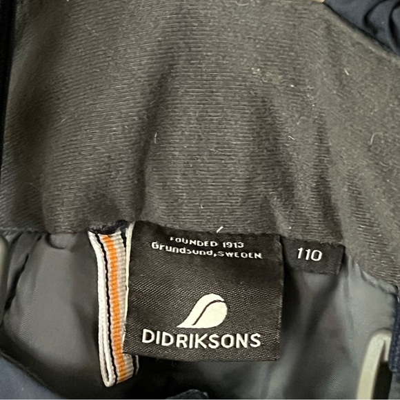 Kids ski pants , didriksons, size 110cm, navy blue - Picture 4 of 7